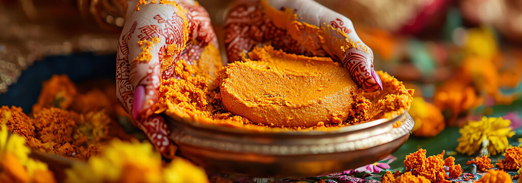 Haldi Rashm Haldi Ceremony (हल्दी रस्म): हल्दी समारोह शादी से पहले शुभ और रंगीन परंपरा