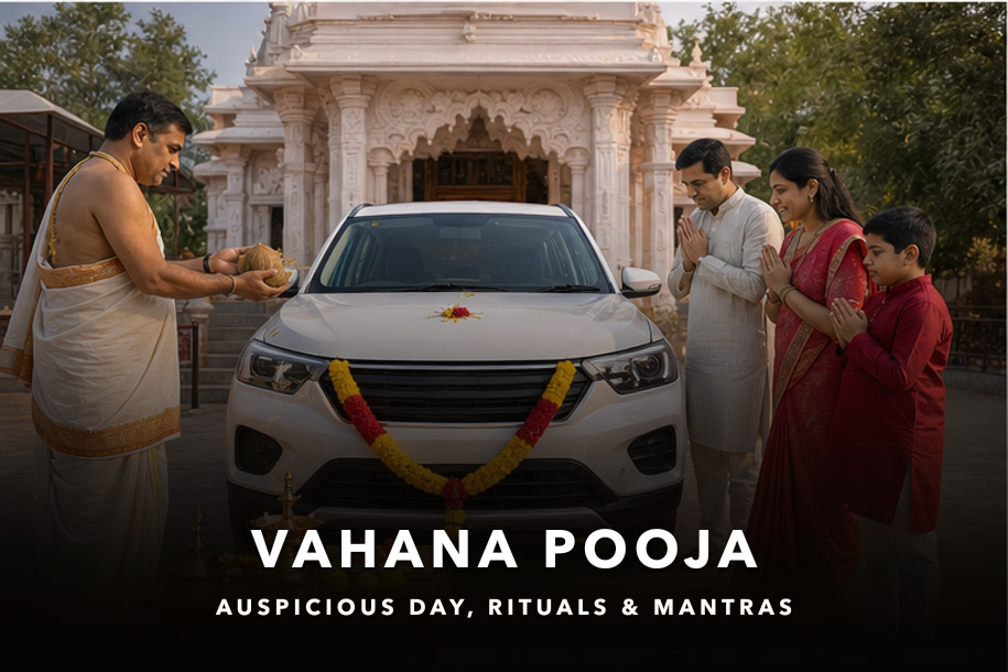 Vahana Pooja auspicious day, rituals and mantras for a new vehicle