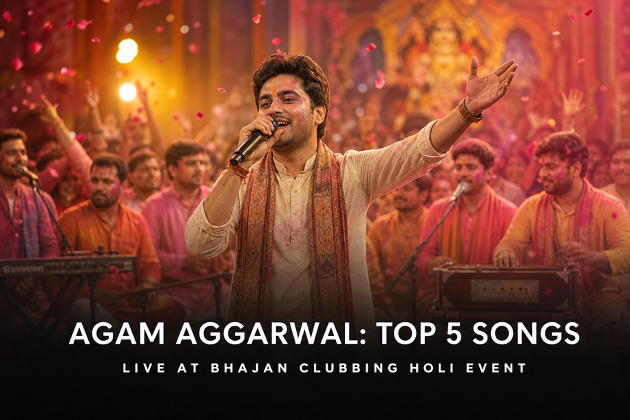 Agam Aggarwal devotional songs and Holi event