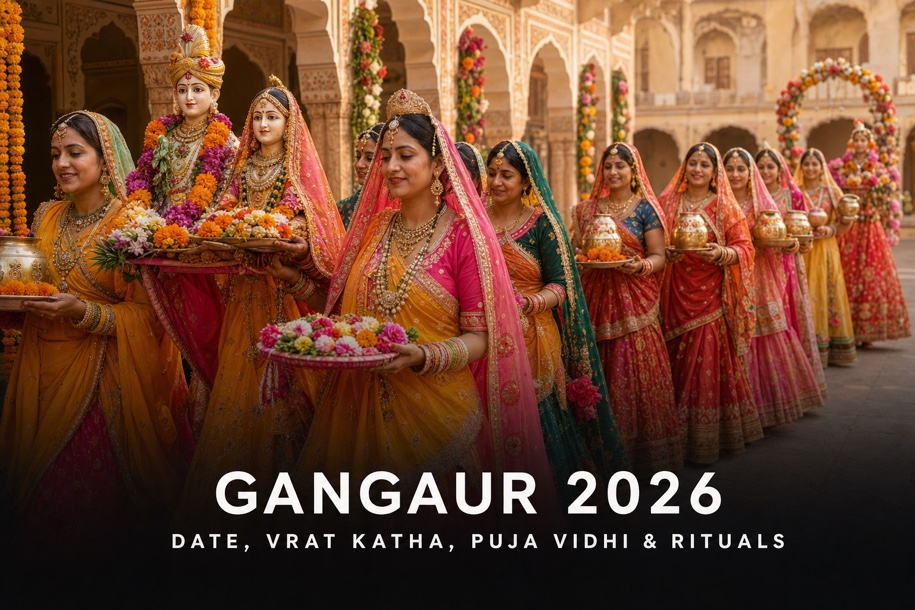 Gangaur 2026 Gauri and Shiva procession