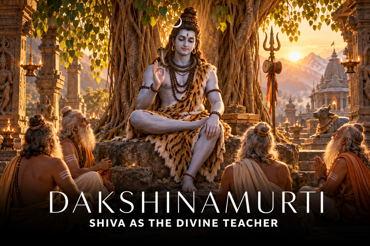Shiva as Dakshinamurti, the divine teacher