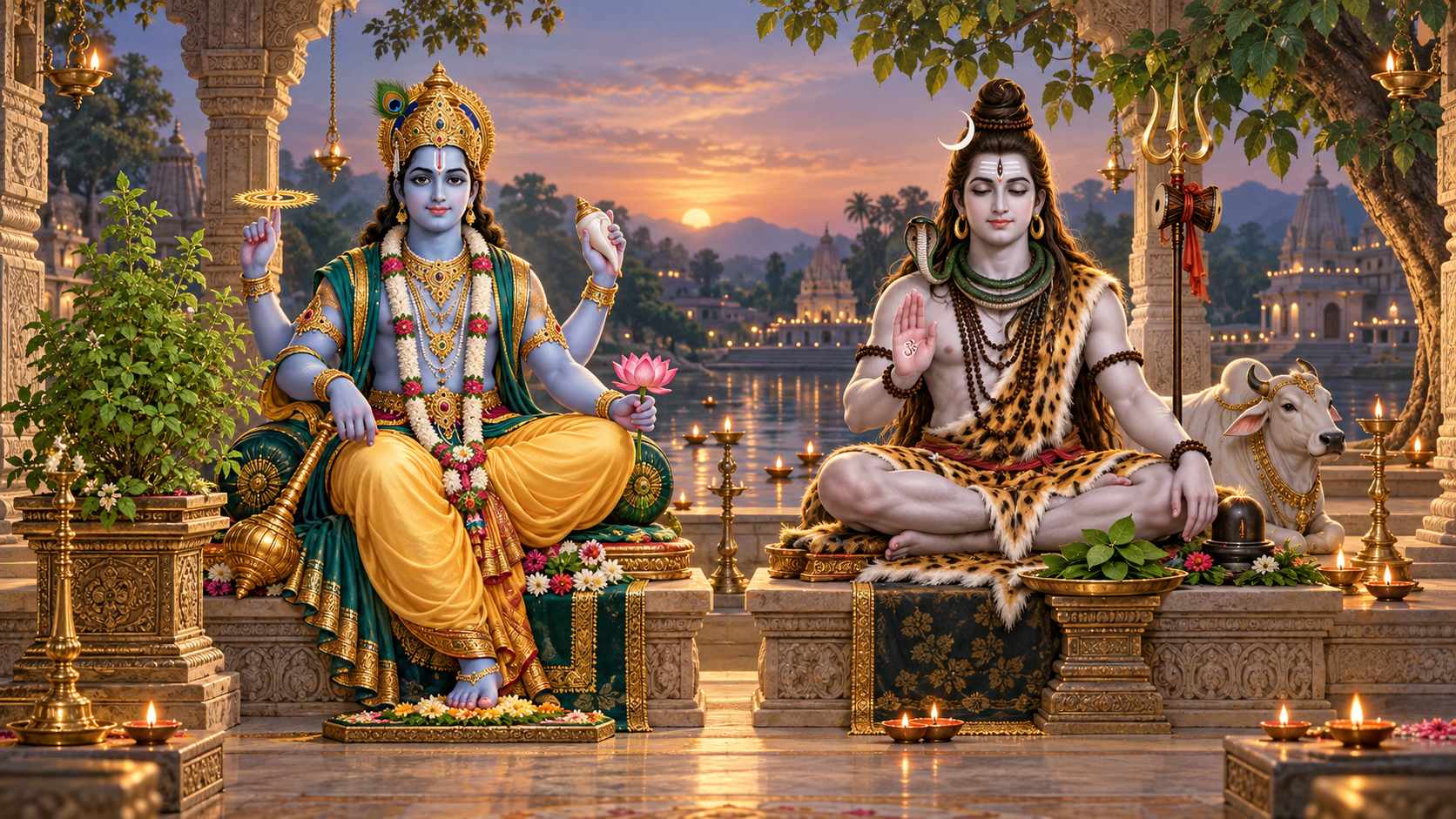 Lord Vishnu and Lord Shiva worship on Vaikuntha Chaturdashi 2026