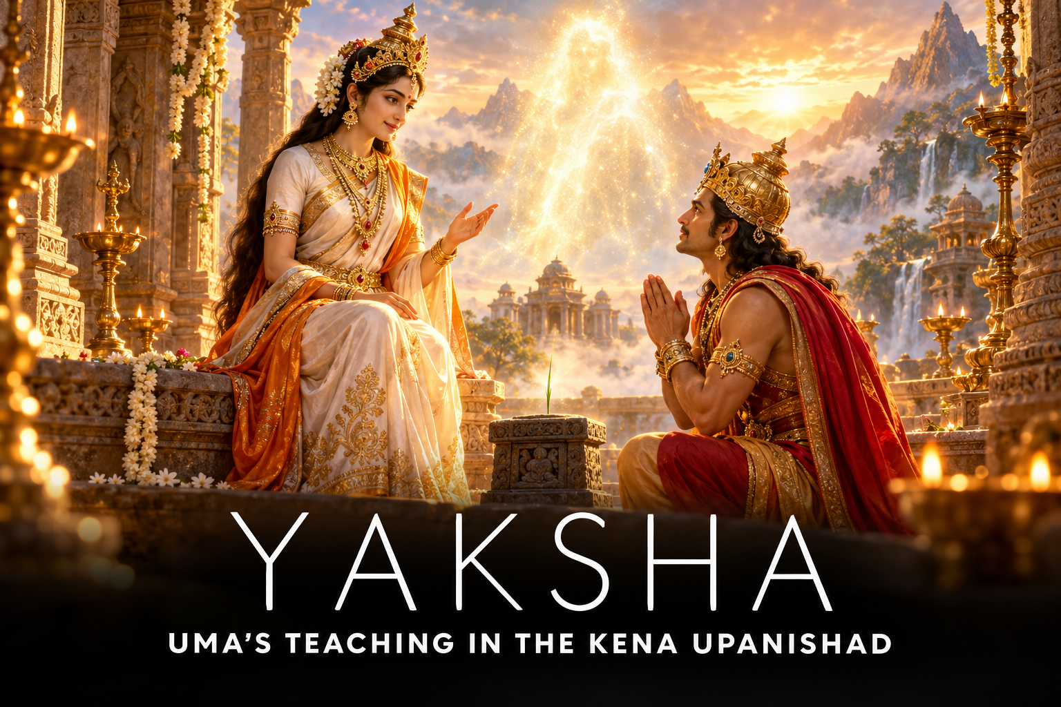 Uma teaching Indra in the Kena Upanishad story